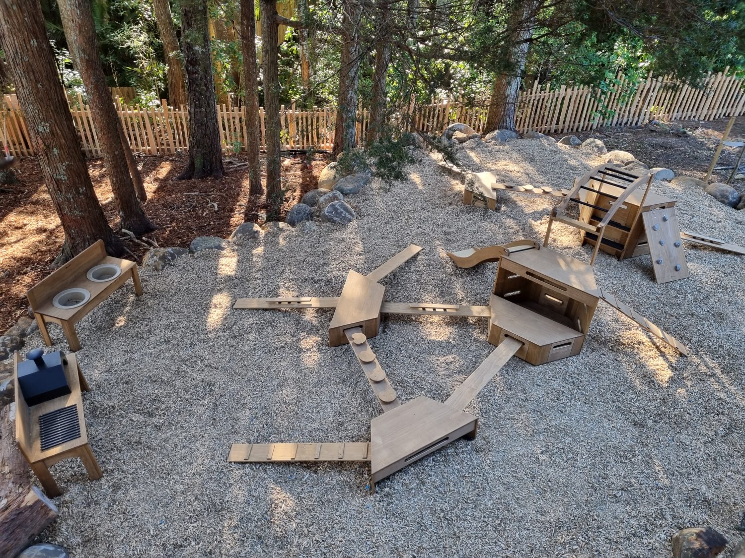 Sustainable timber Outdorable play equipment outdoors